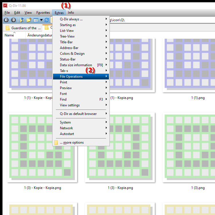 How can I customize file operations in File Explorer